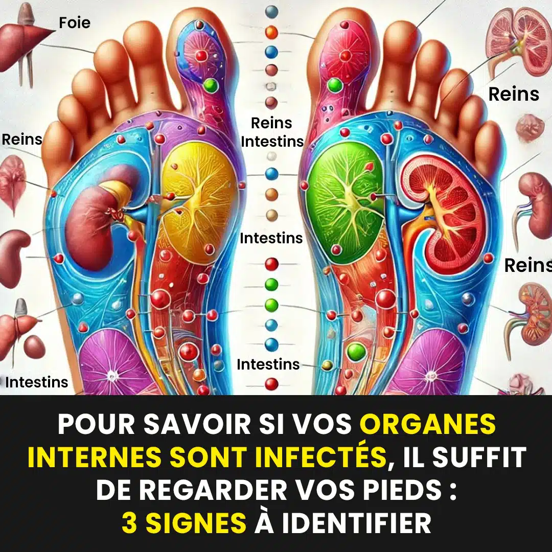Pour savoir si vos organes internes sont infectés, il suffit de regarder vos pieds