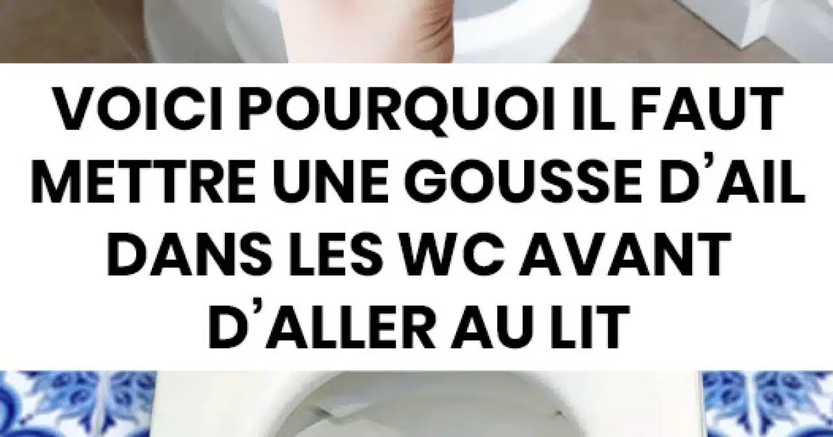 Pourquoi certaines personnes placent une gousse d'ail dans leurs toilettes avant de se coucher