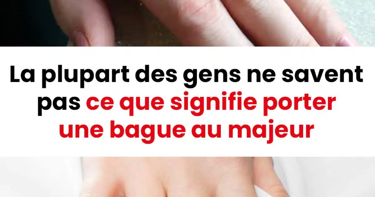 Pourquoi certaines personnes portent-elles leur bague au majeur ?