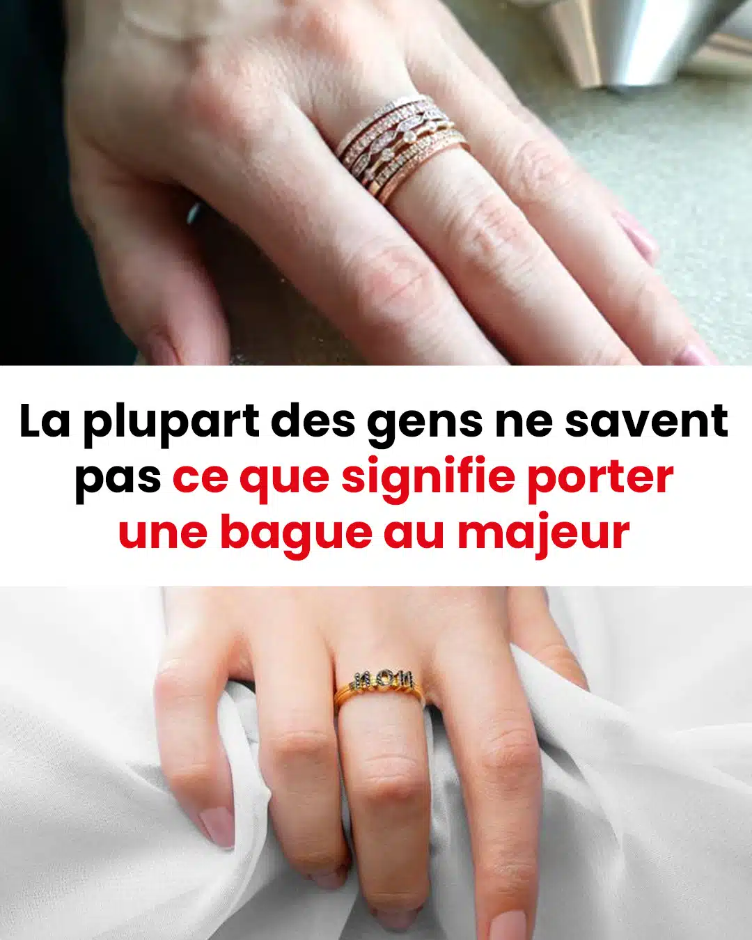 Pourquoi certaines personnes portent-elles leur bague au majeur ?