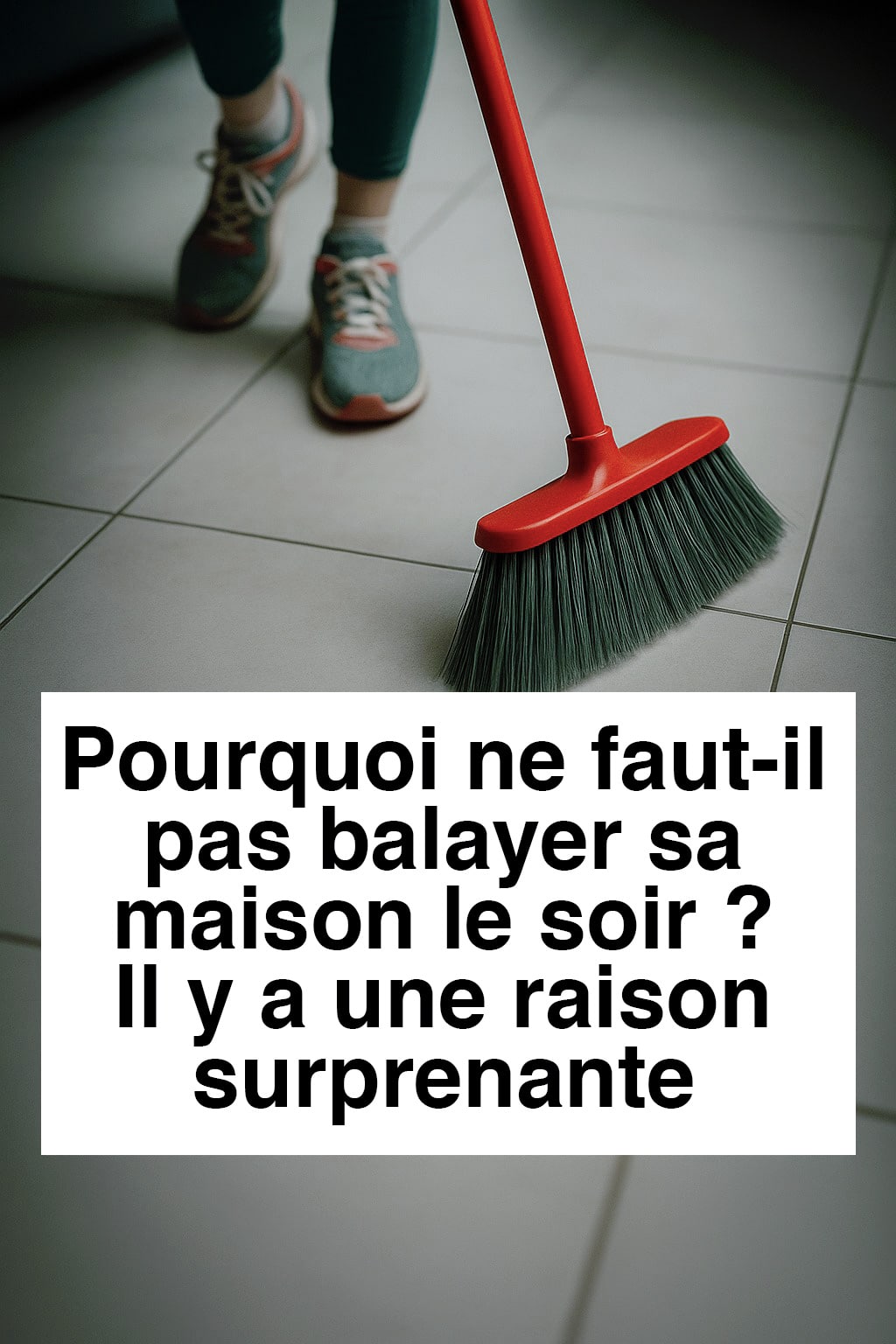 Pourquoi faut-il éviter de balayer la maison la nuit ?