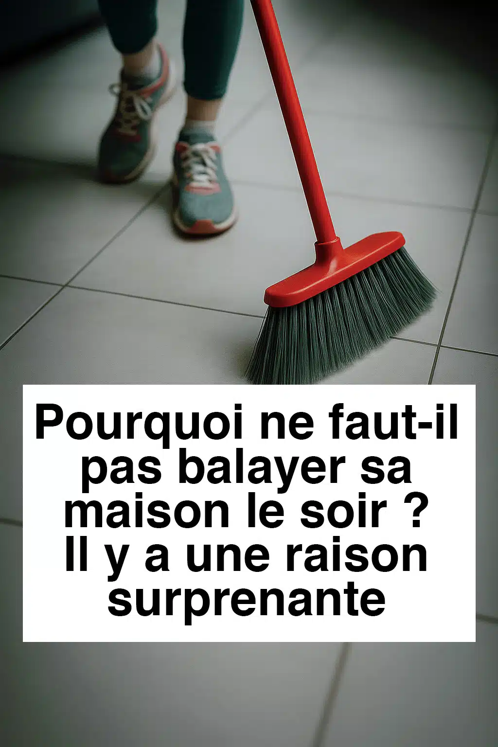 Pourquoi faut-il éviter de balayer la maison la nuit ?