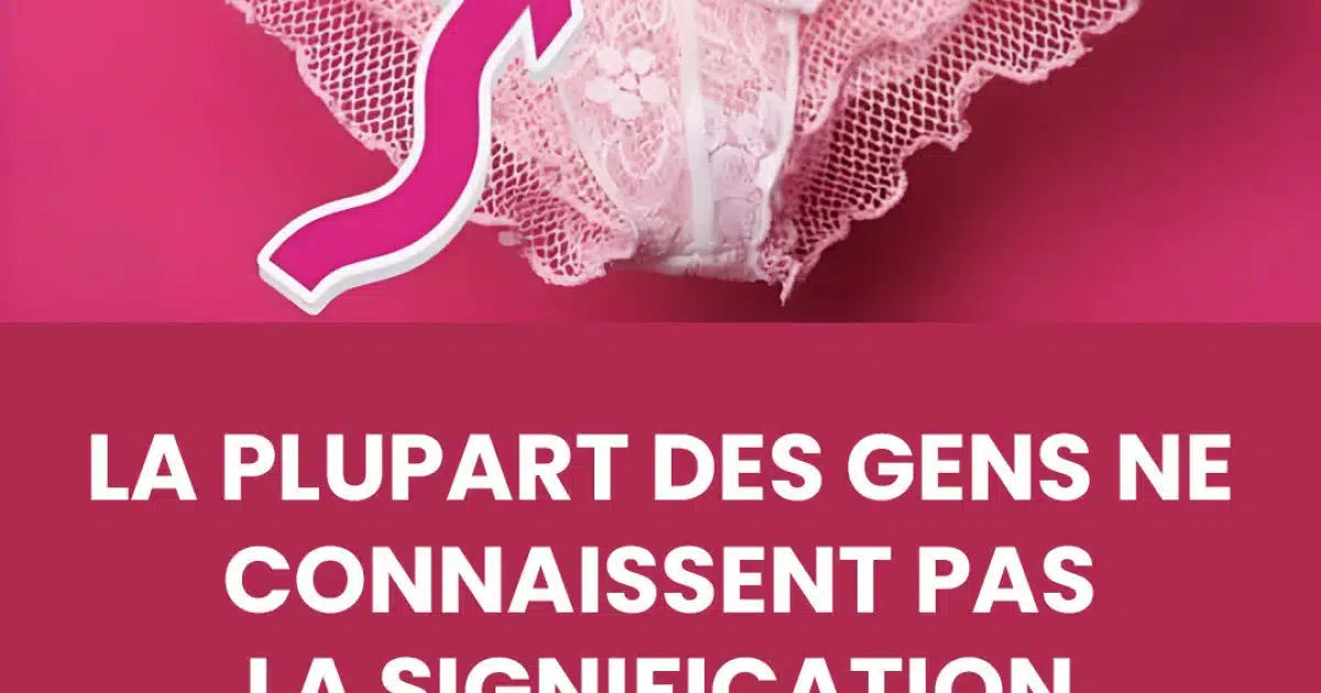 Pourquoi les sous-vêtements féminins ont un nœud sur le devant