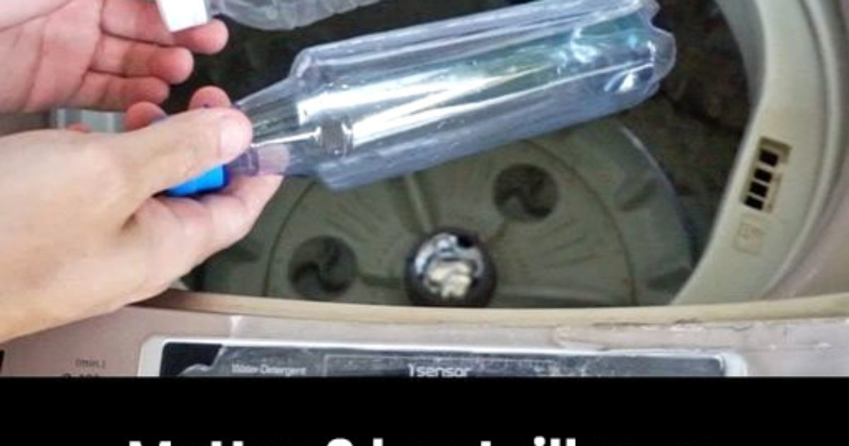 Pourquoi mettre des bouteilles en plastique dans la machine à laver ?