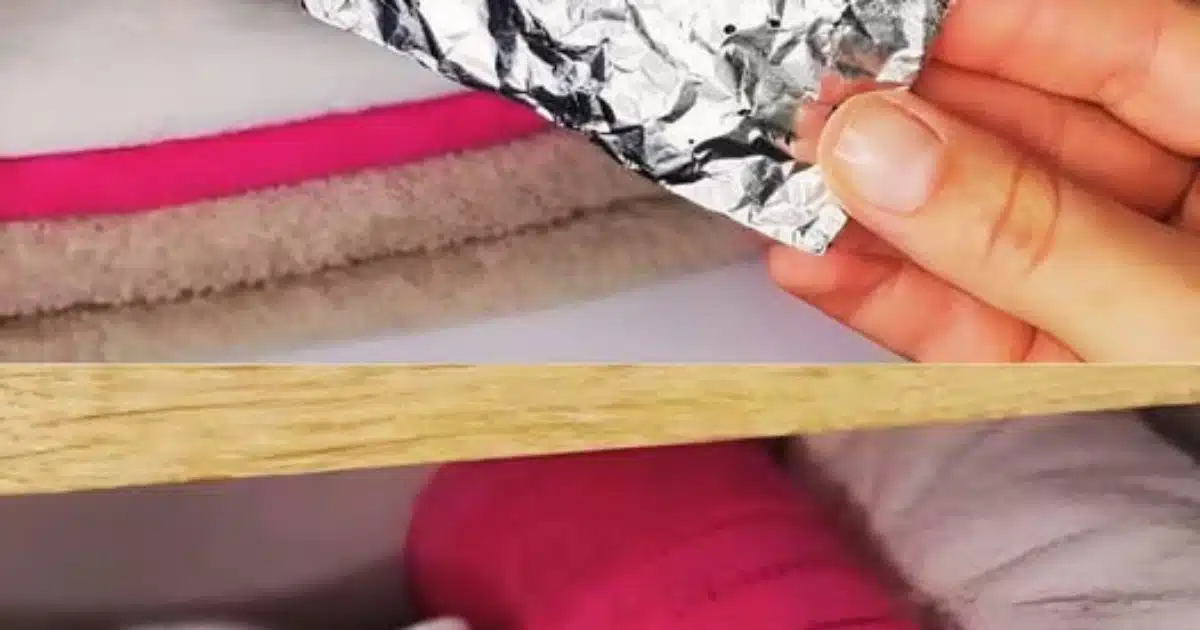 Pourquoi mettre un morceau de papier aluminium dans le placard ?