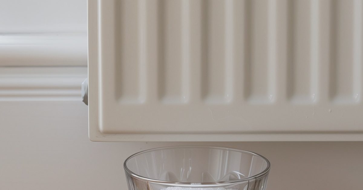 Pourquoi mettre un verre de sel sous le radiateur ?