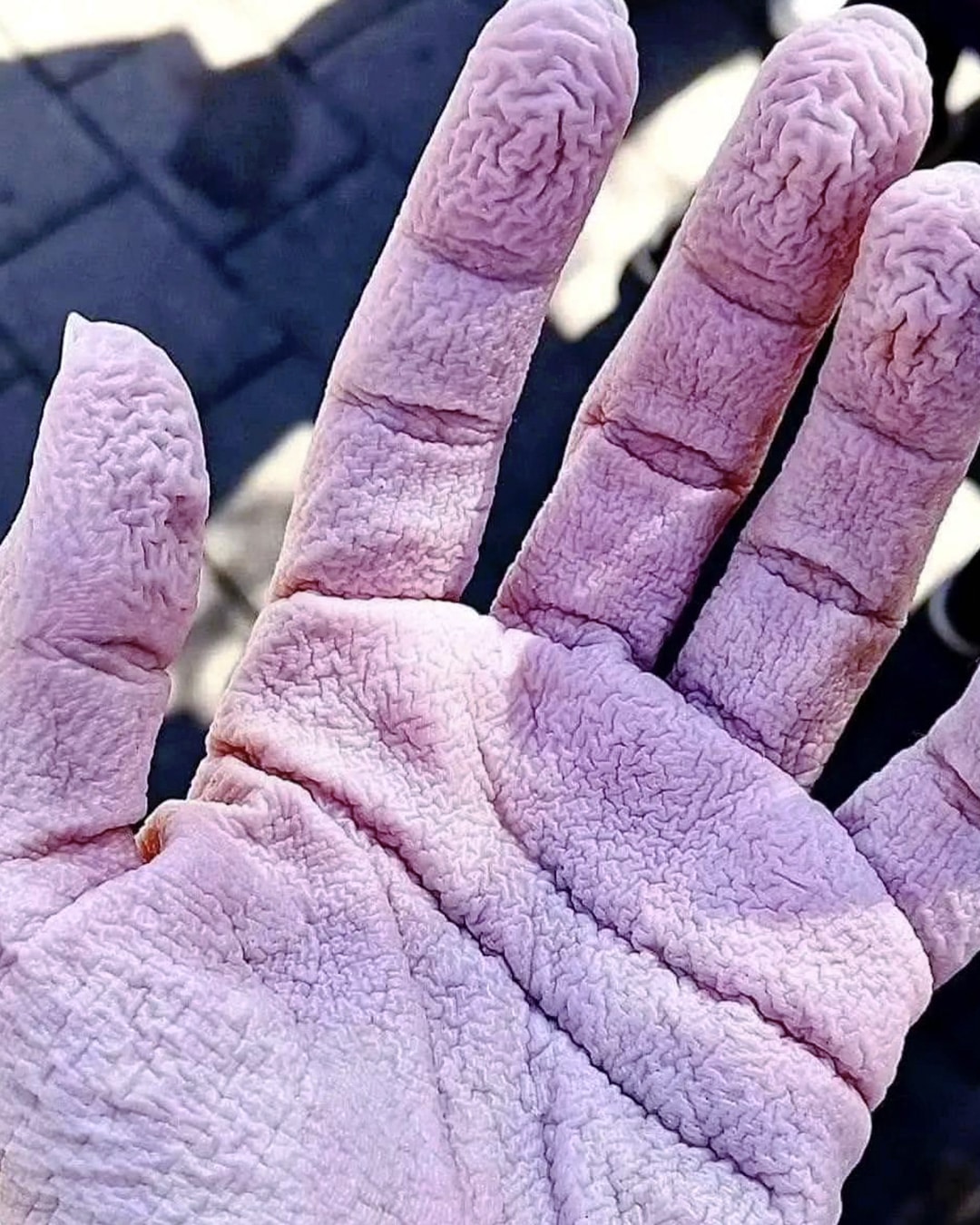 Pourquoi vos mains se froissent-elles dans l'eau ?
