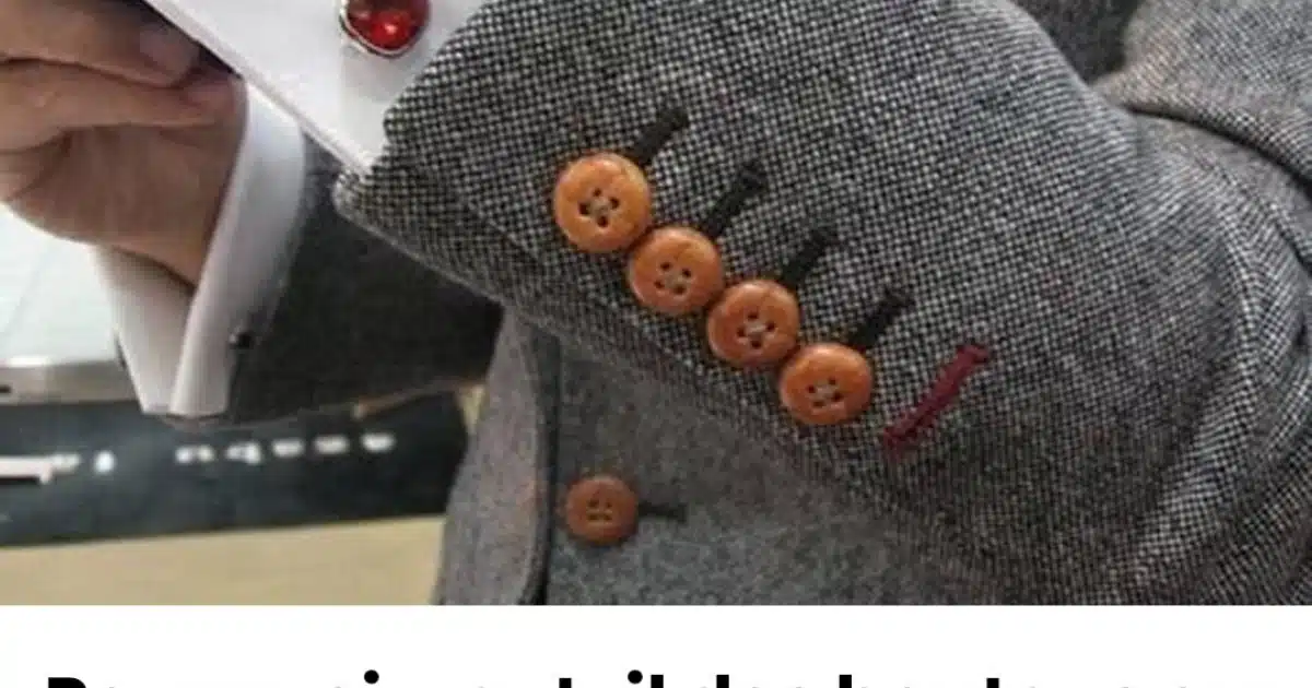 Pourquoi y a-t-il autant de boutons sur les manches d'une veste d'homme s'ils sont inutiles ?