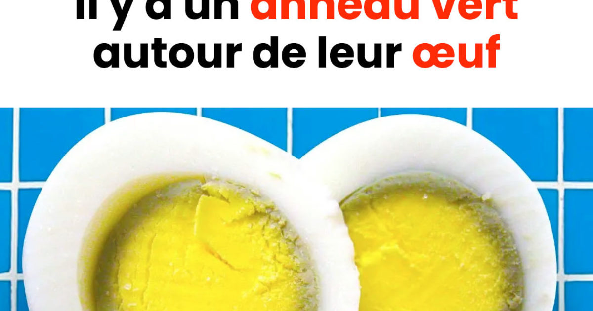 Pourquoi y a-t-il un anneau vert autour des oeufs durs ?