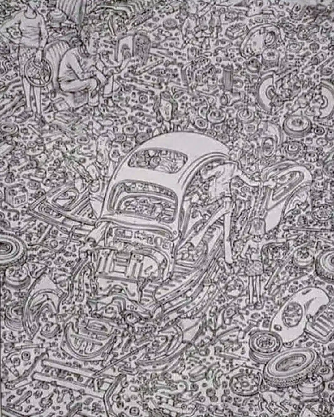Pouvez-vous repérer 6 personnes et 1 chat dans cette image en moins de 14 secondes ?