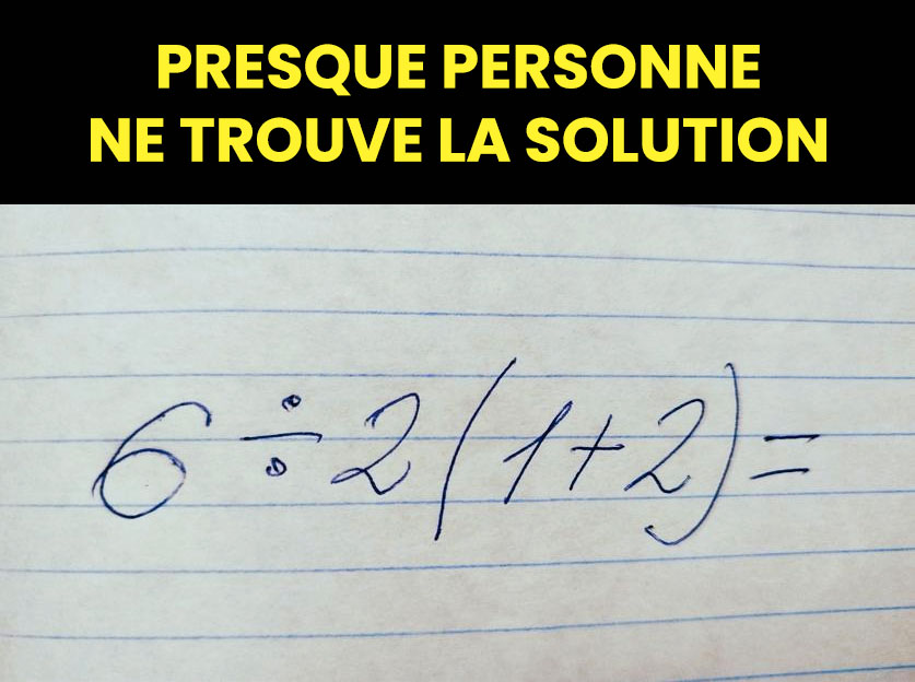 Pouvez-vous trouver la solution à cette équation ?