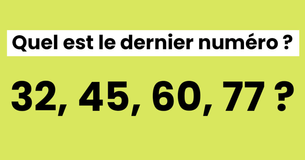 Pouvez-vous trouver le dernier numéro en moins de 60 secondes ?