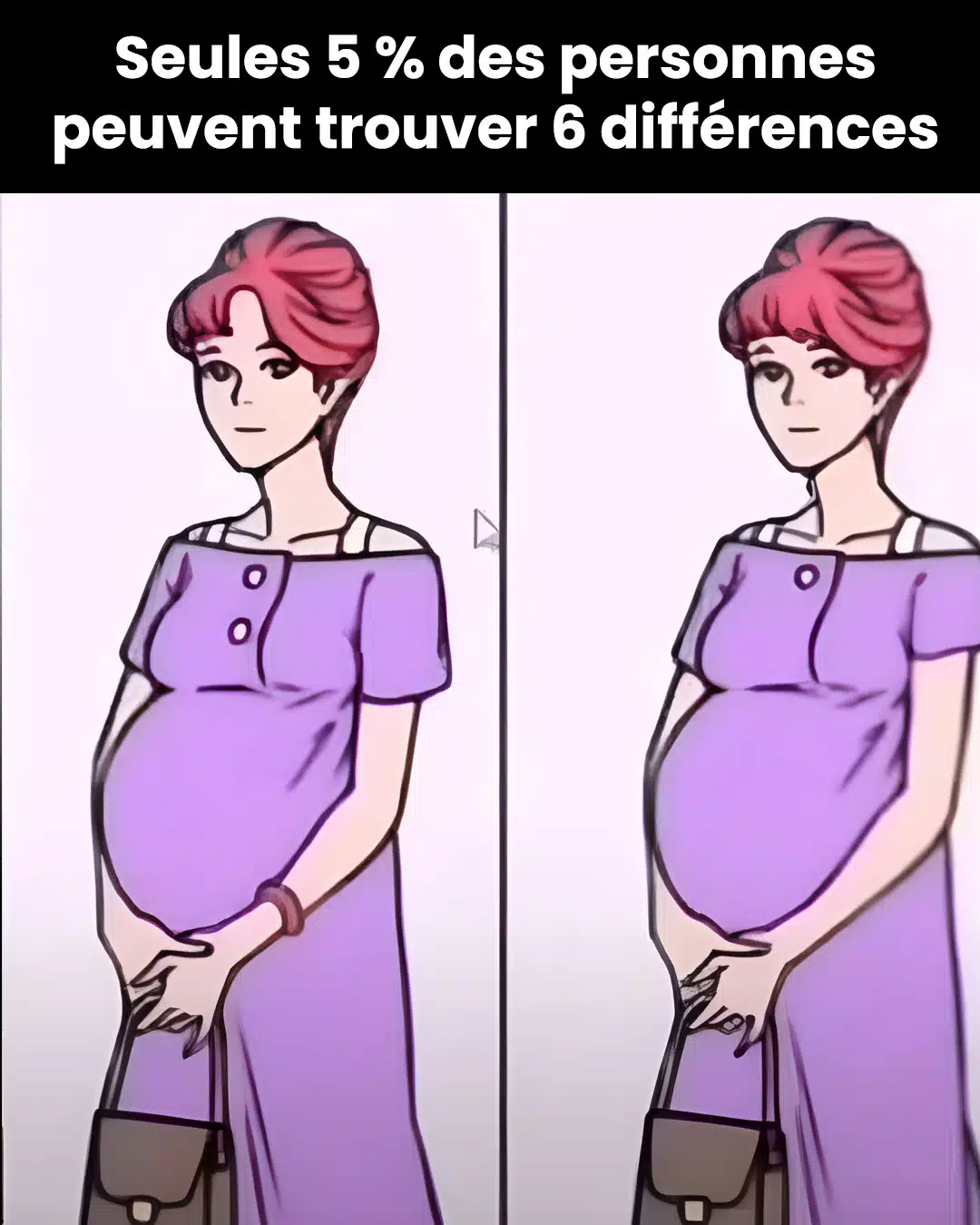 Pouvez-vous trouver les 6 différences ?