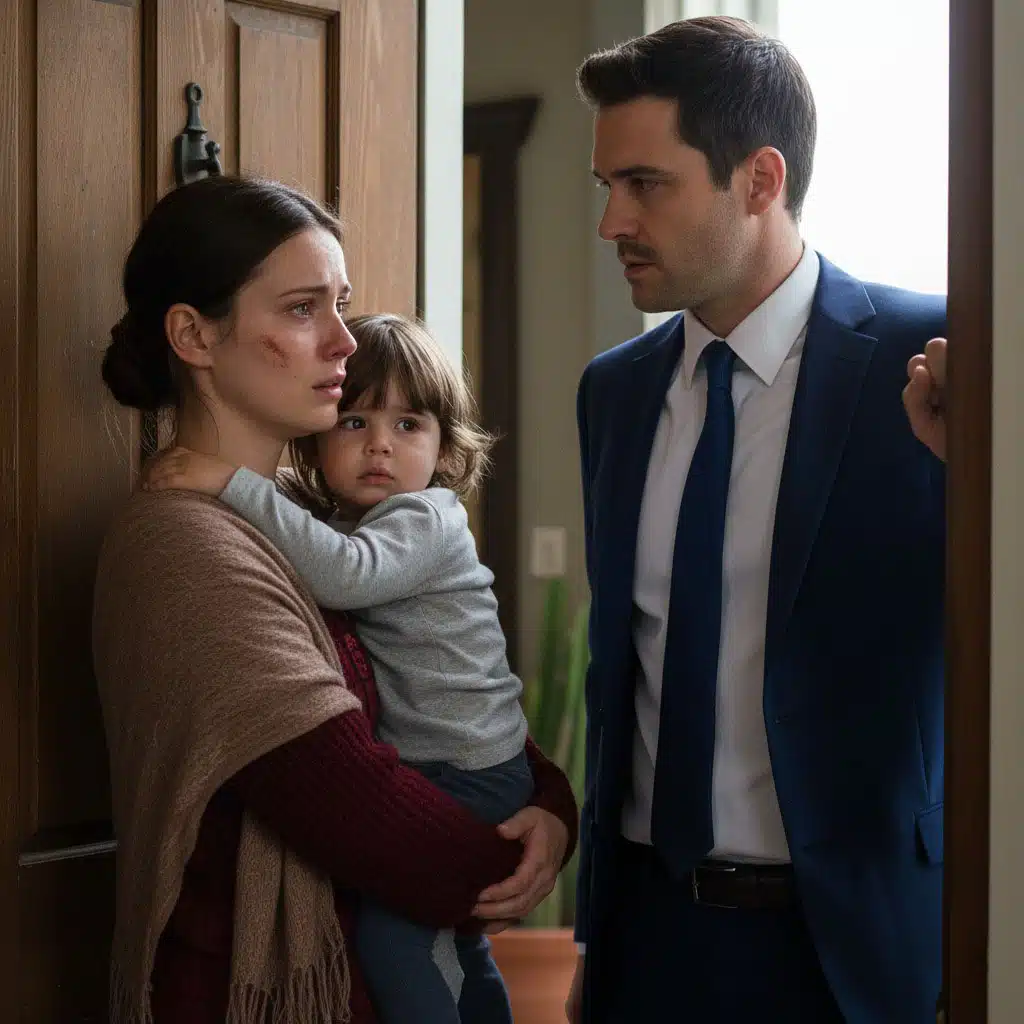 Rencontre émouvante entre Julien, Émilie et leur fille Lila