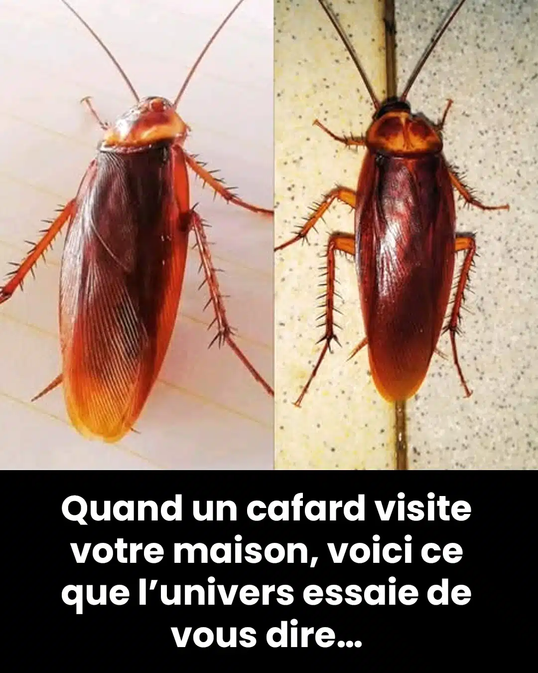 Quand un cafard visite votre maison, voici ce que l’univers essaie de vous dire…