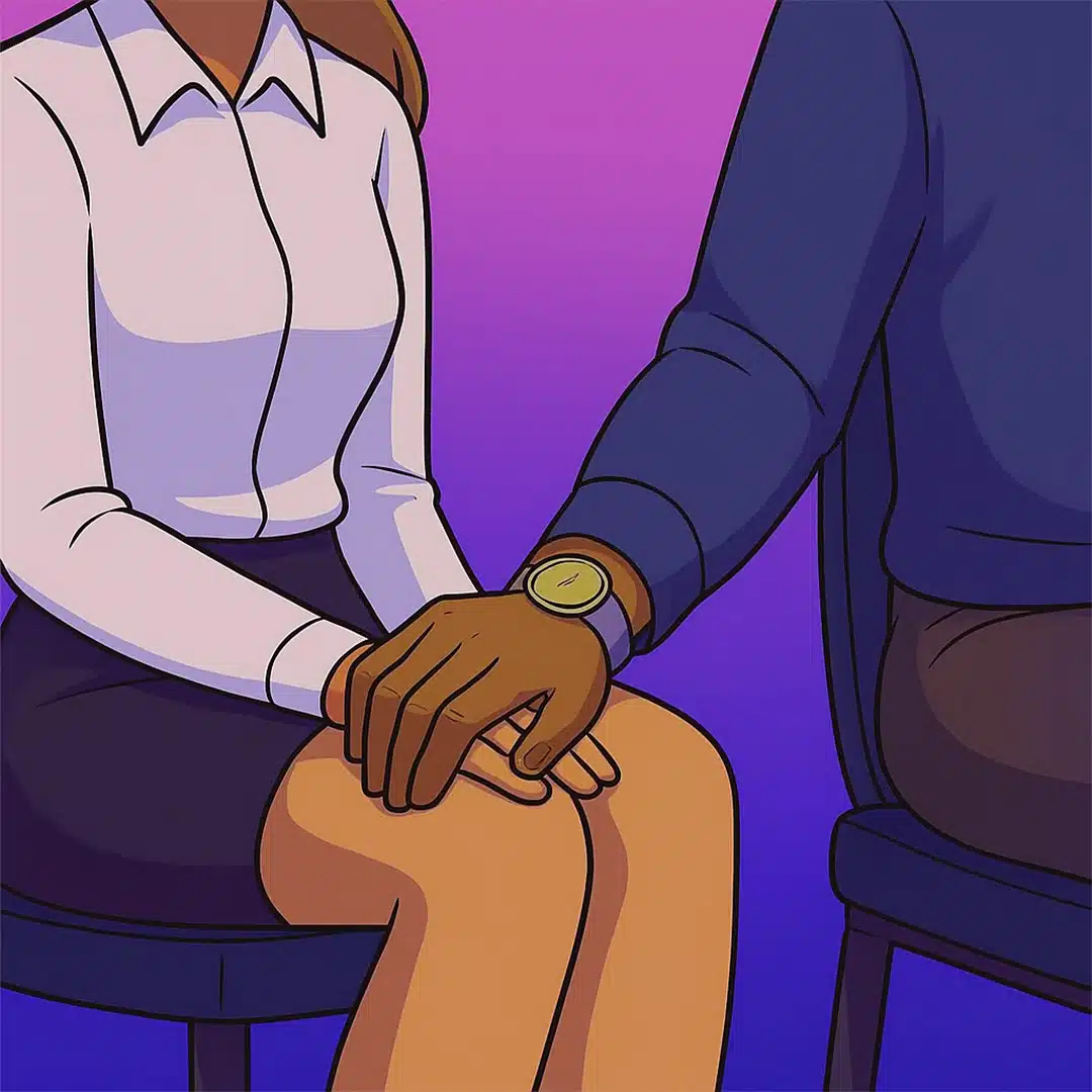 Quand un homme pose sa main sur votre jambe : ce que cela peut vraiment signifier