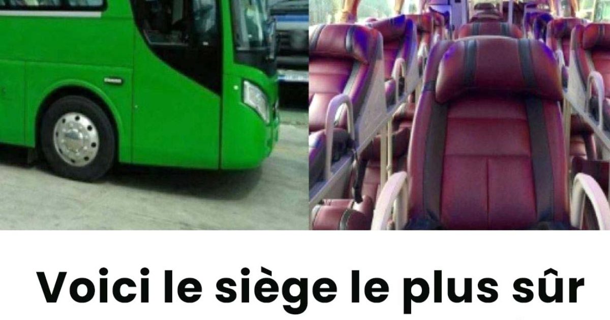 Quel est Le siège le plus sûr dans un BUS, un TRAIN, un AVION ?