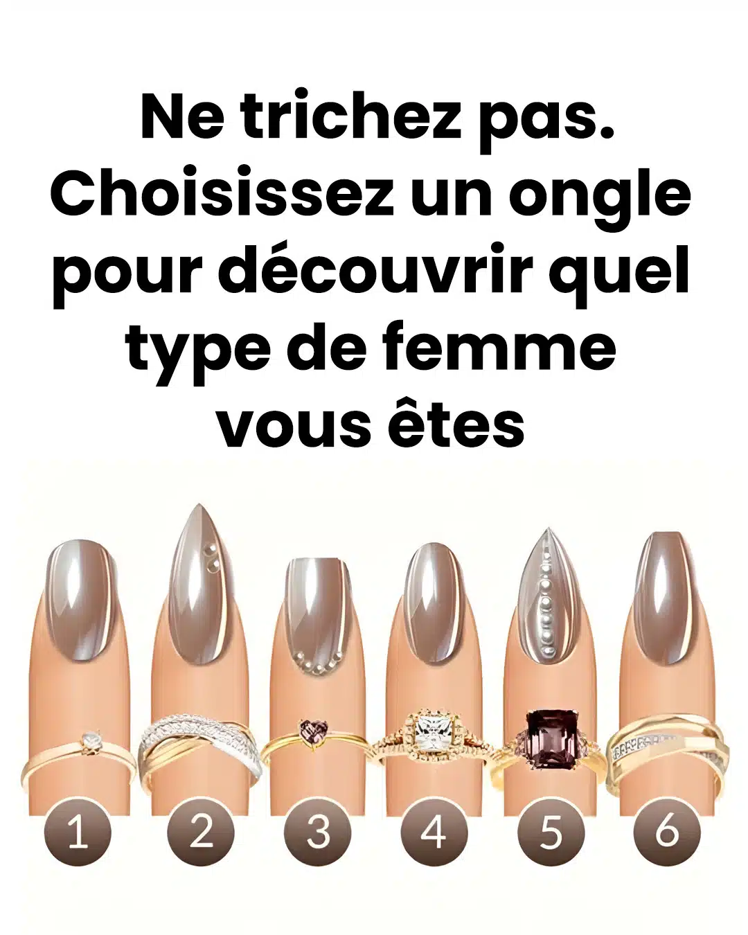 Quel ongle vous attire le plus ? Il révèle quel type de femme vous êtes