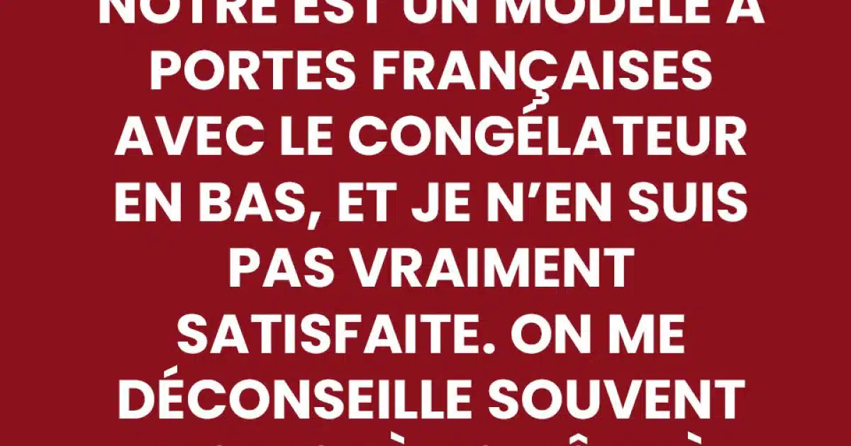 Quel type de réfrigérateur est fait pour vous ?