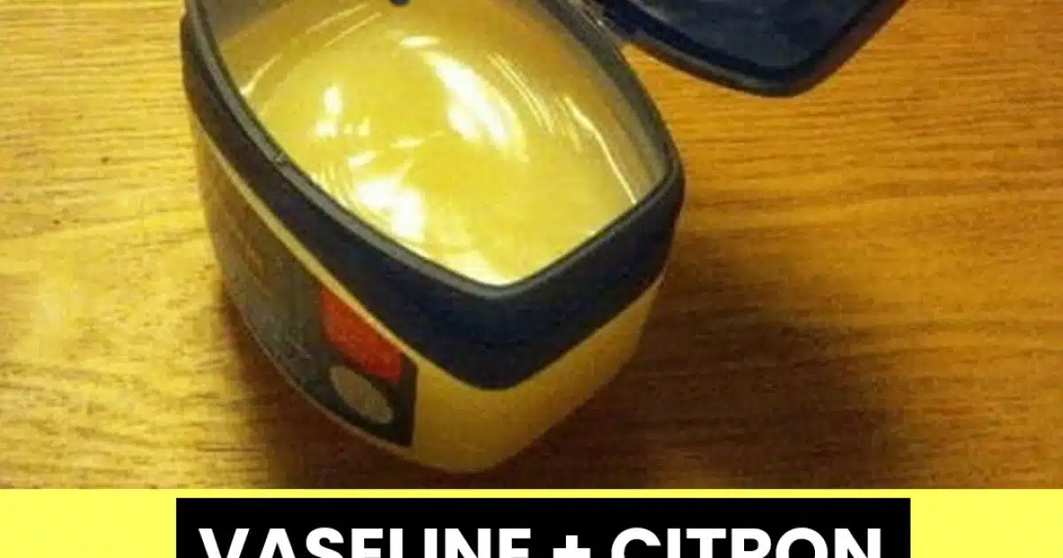 Recette à base de vaseline et citron pour la peau