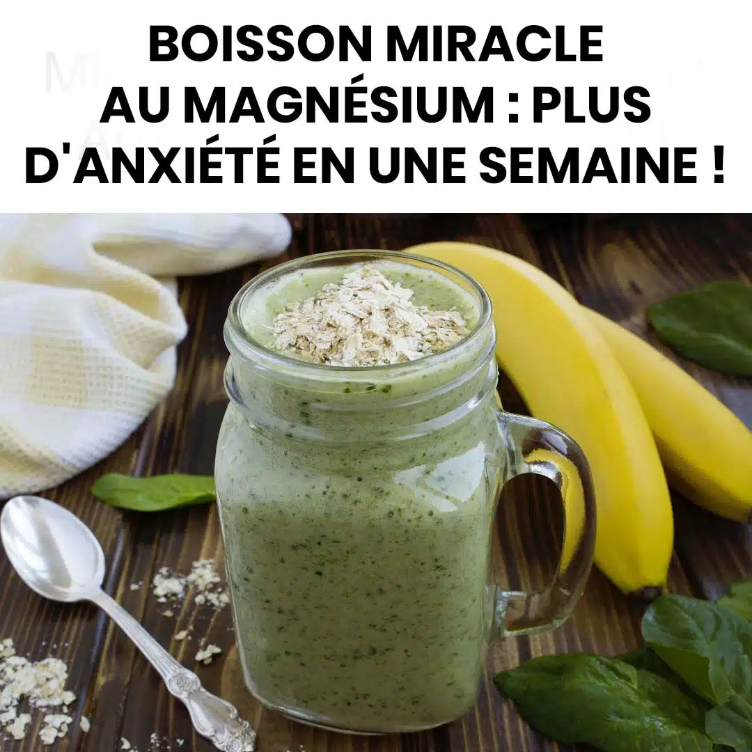 Recette de boisson riche en magnésium pour soulager le stress et l’anxiété