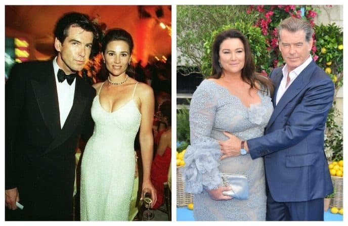 Photo de Pierce Brosnan et Keely Shaye Smith lors de leurs jeunes années