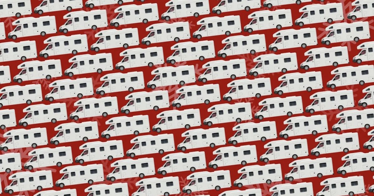 Seules les personnes aux yeux d'aigle peuvent repérer le camping-car différent