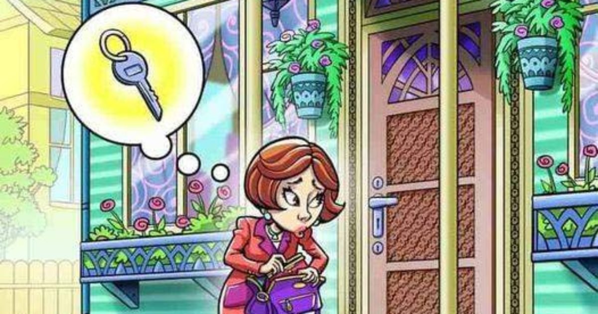 Seules les personnes avec une vue parfaite peuvent retrouver la clé