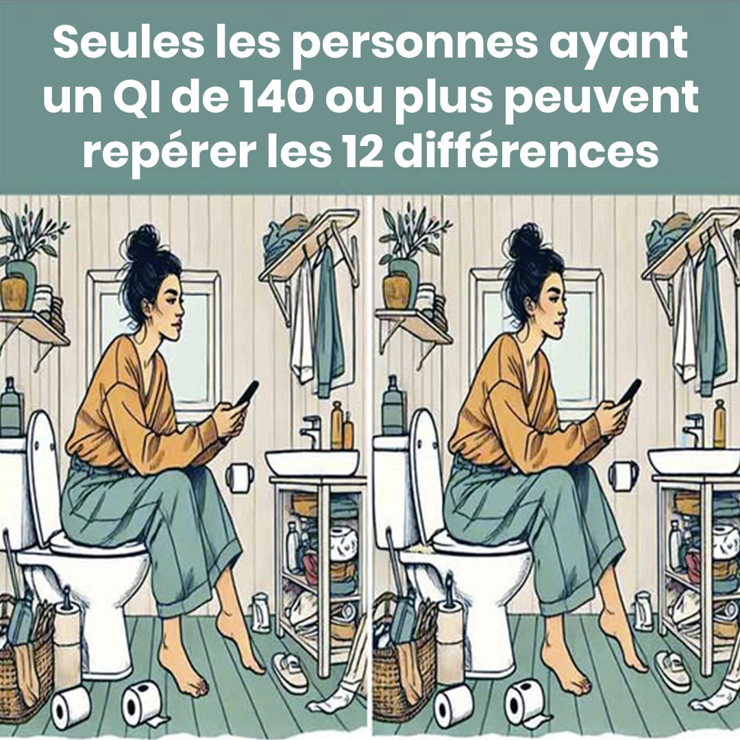 Seules les personnes ayant un QI de 140 peuvent repérer les 12 différences !