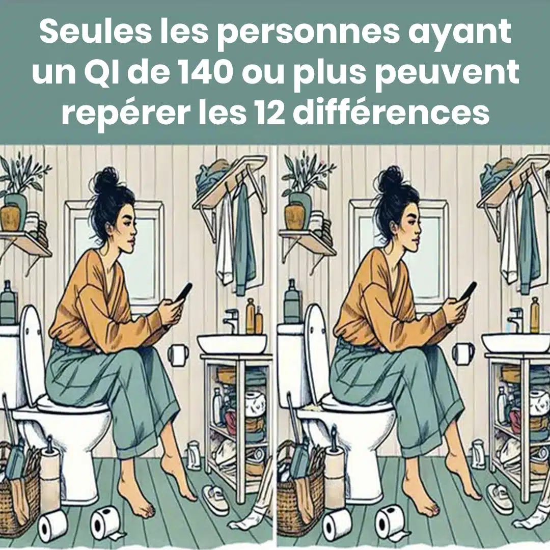 Seules les personnes ayant un QI de 140 peuvent repérer les 12 différences !