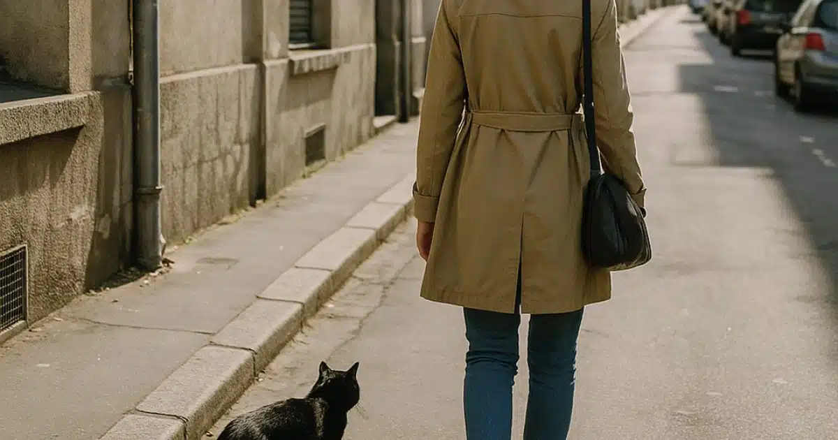 Si un chat noir vous suit dans la rue, en voici la signification