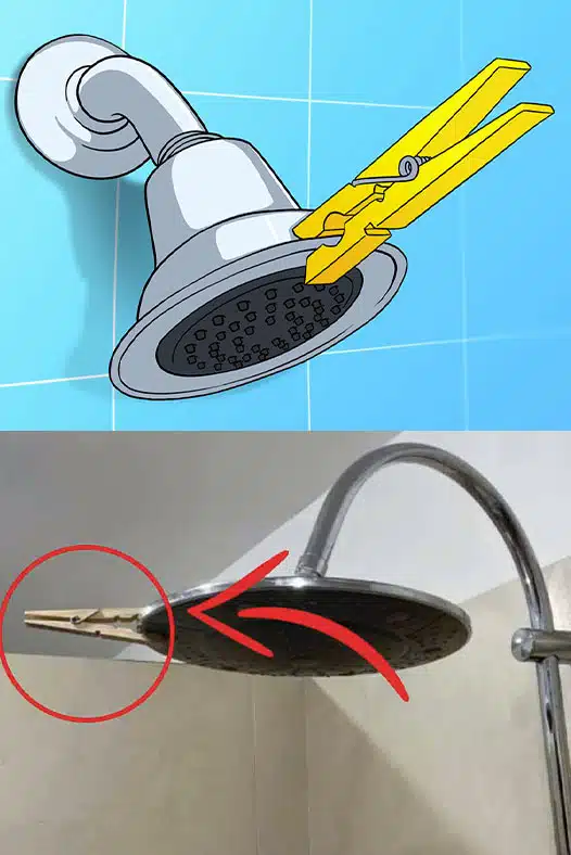 Si votre partenaire laisse une pince à linge sur votre pommeau de douche, voici ce que cela signifie