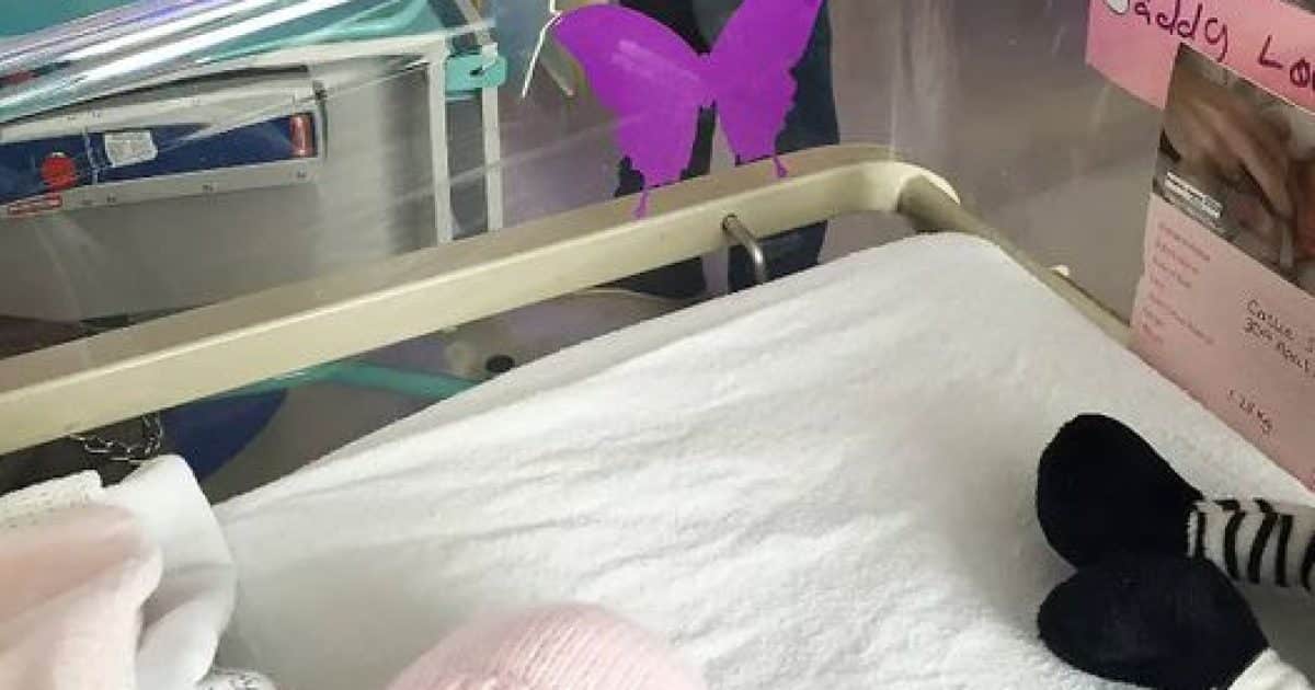 Si vous apercevez un autocollant de papillon violet près d’un nouveau-né, voici ce que vous devez savoir