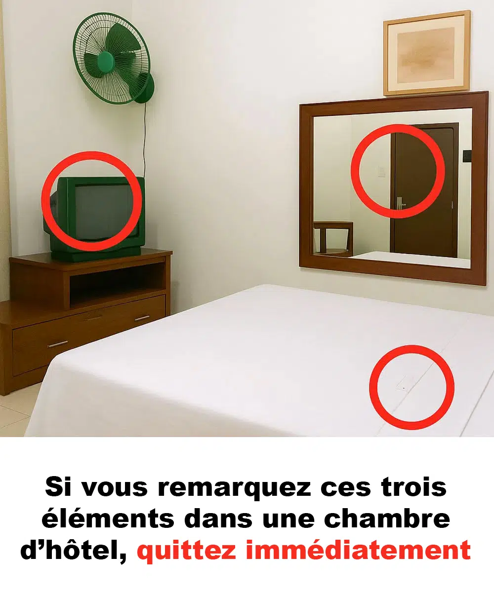 Si vous voyez ces 3 choses dans une chambre d'hôtel, partez immédiatement