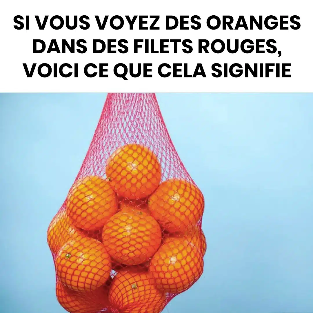 Si vous voyez des oranges dans des filets rouges, voici ce que cela signifie