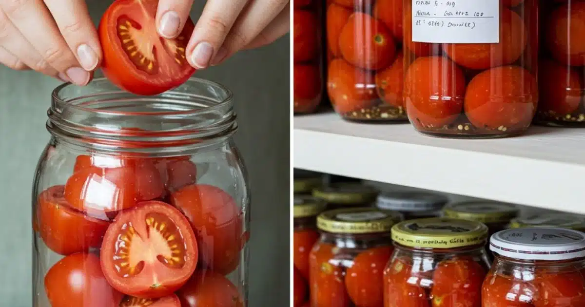 Tomates fraîches pendant 2 ans, sans vinaigre : la méthode infaillible pour les faire durer aussi longtemps