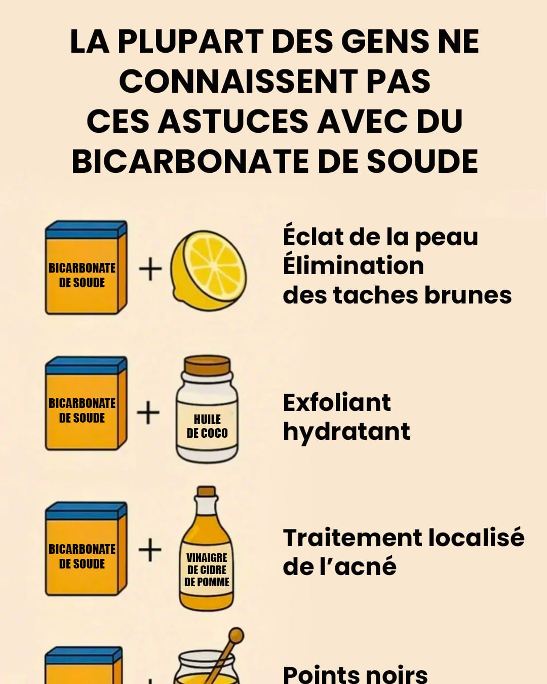 Top 10 des astuces avec du bicarbonate de soude