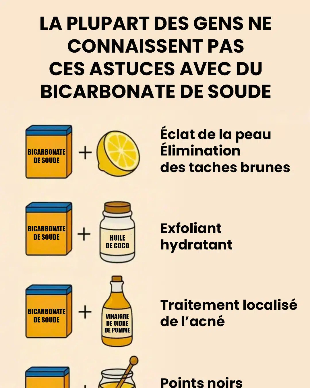 Top 10 des astuces avec du bicarbonate de soude