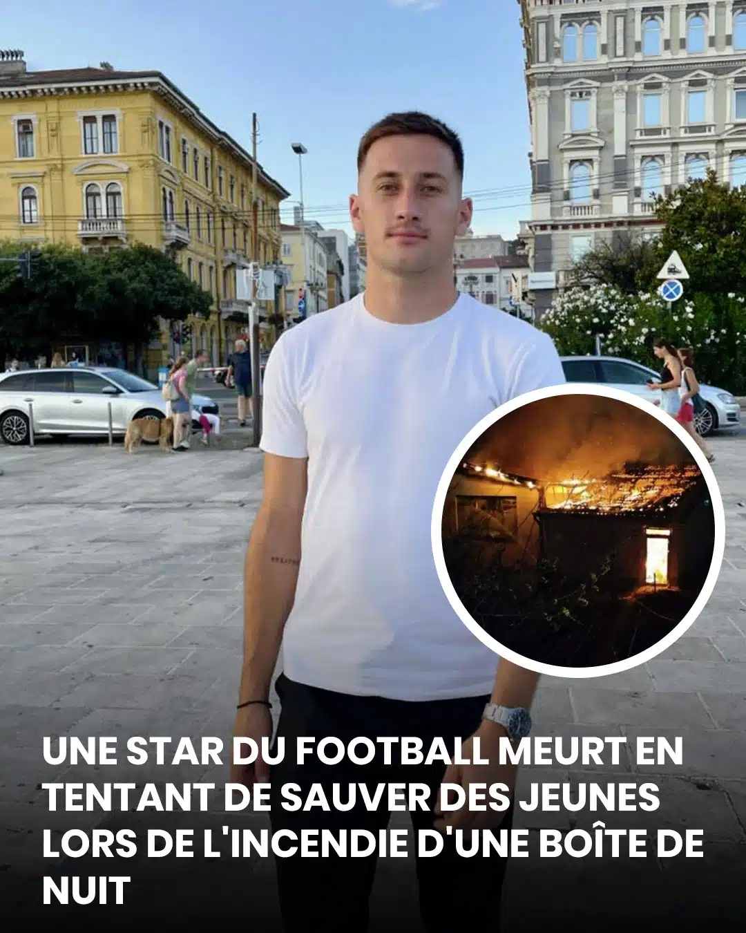 Un footballeur de 25 ans décède après avoir tenté de sauver des fêtards dans l'incendie d'une boîte de nuit