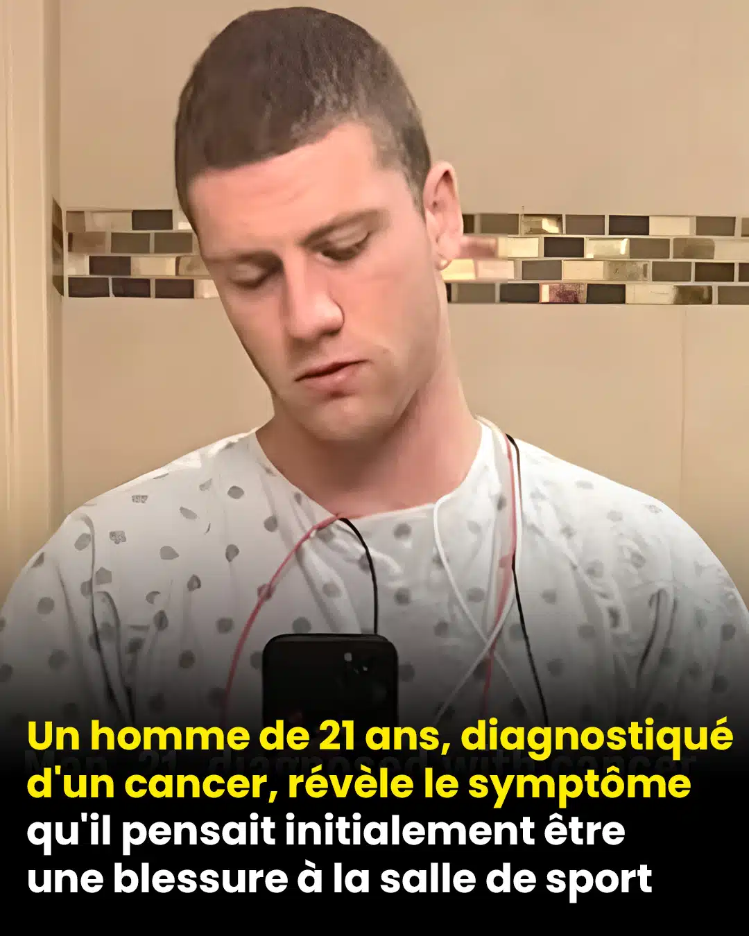 Un homme de 21 ans, diagnostiqué d'un cancer, révèle le symptôme qu'il pensait initialement être une blessure à la salle de sport