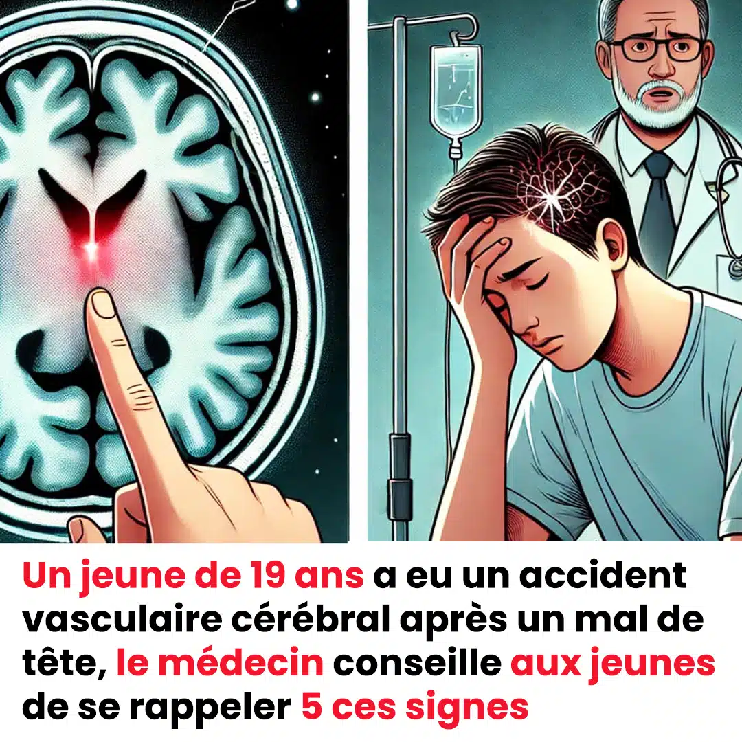 Un jeune de 19 ans a subi un AVC après un mal de tête