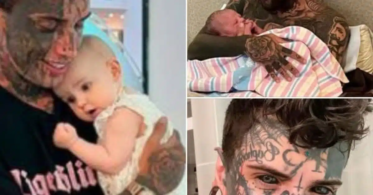 Un jeune père, qui a plusieurs tatouages sur tout le corps décide des les effacer pour le bien de sa famille