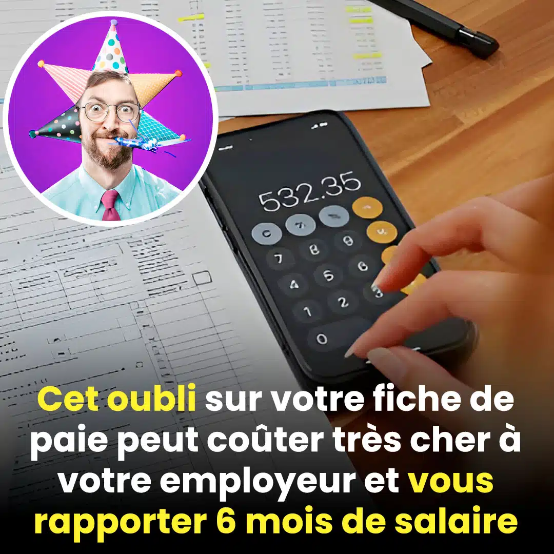 Un oubli sur votre bulletin de paie pourrait s'avérer coûteux pour votre employeur et vous permettre de recevoir l'équivalent de six mois de salaire.