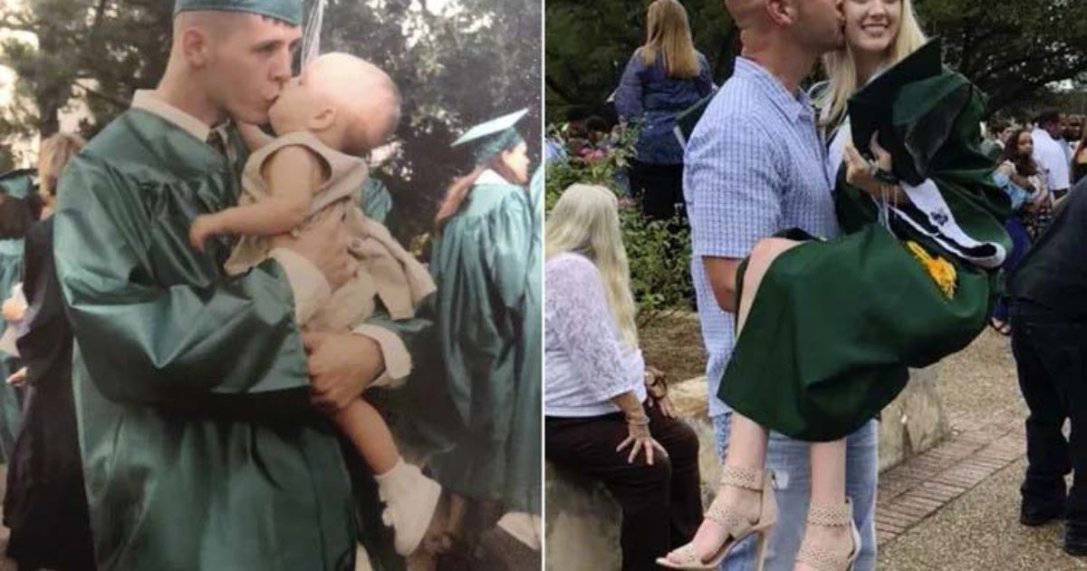 Un père offre une vieille voiture à sa fille pour la remise de son diplôme