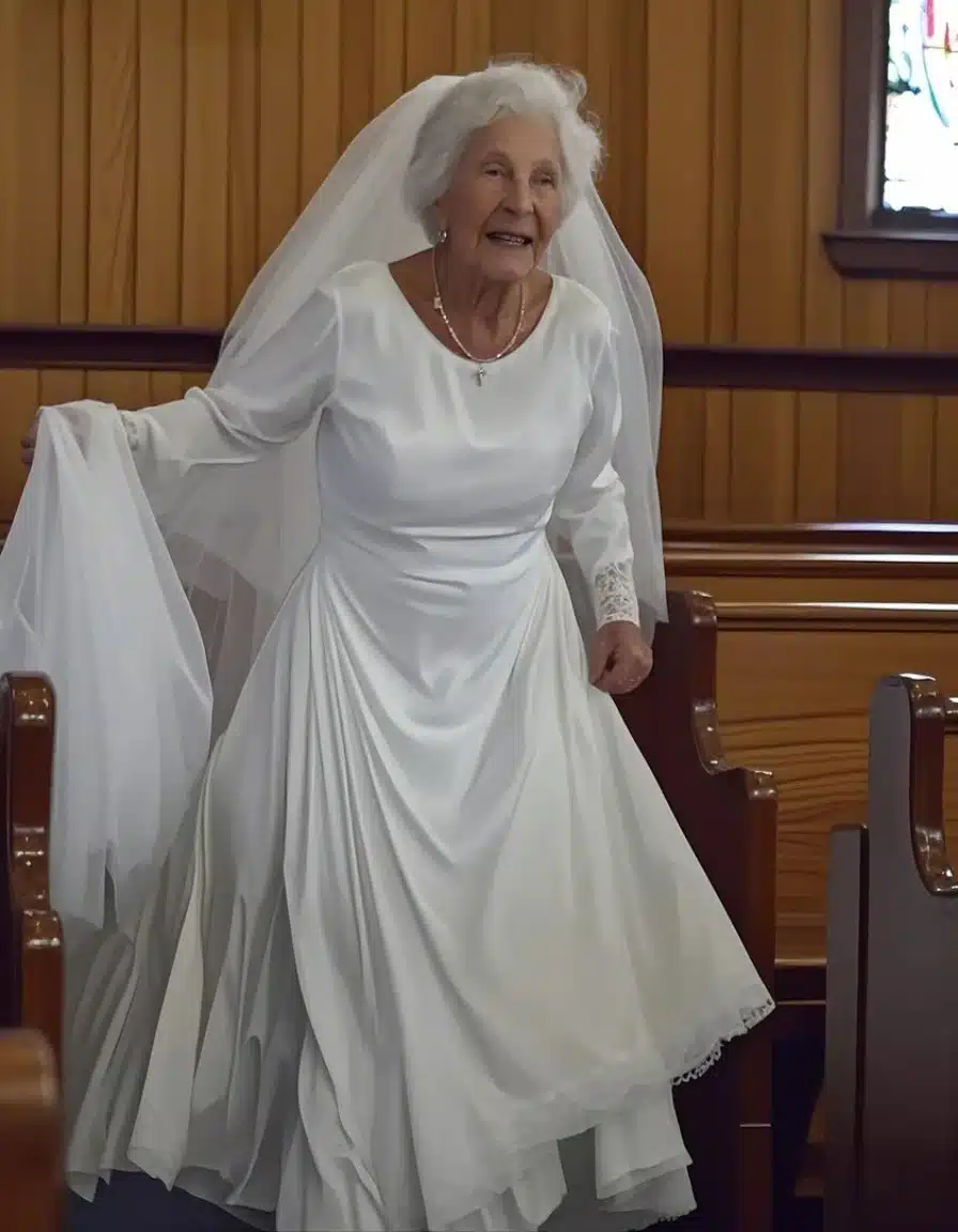 Une femme de 70 ans s’est présentée aux funérailles de mon père en robe de mariée et a révélé une histoire que personne dans notre famille ne connaissait