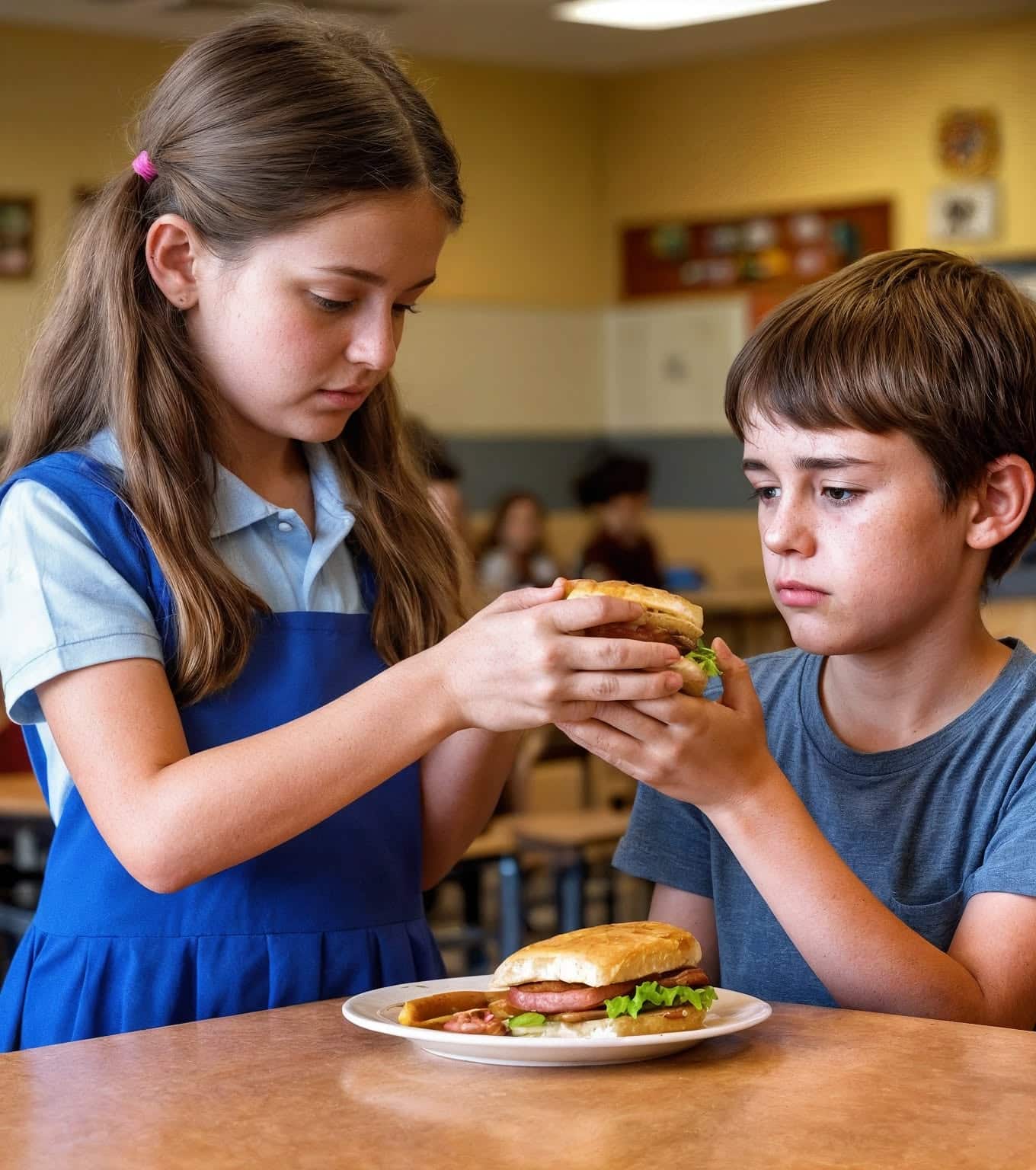 Une fillette offre son repas à un camarade affamé — bien des années plus tard, il apparaît le jour de son mariage.