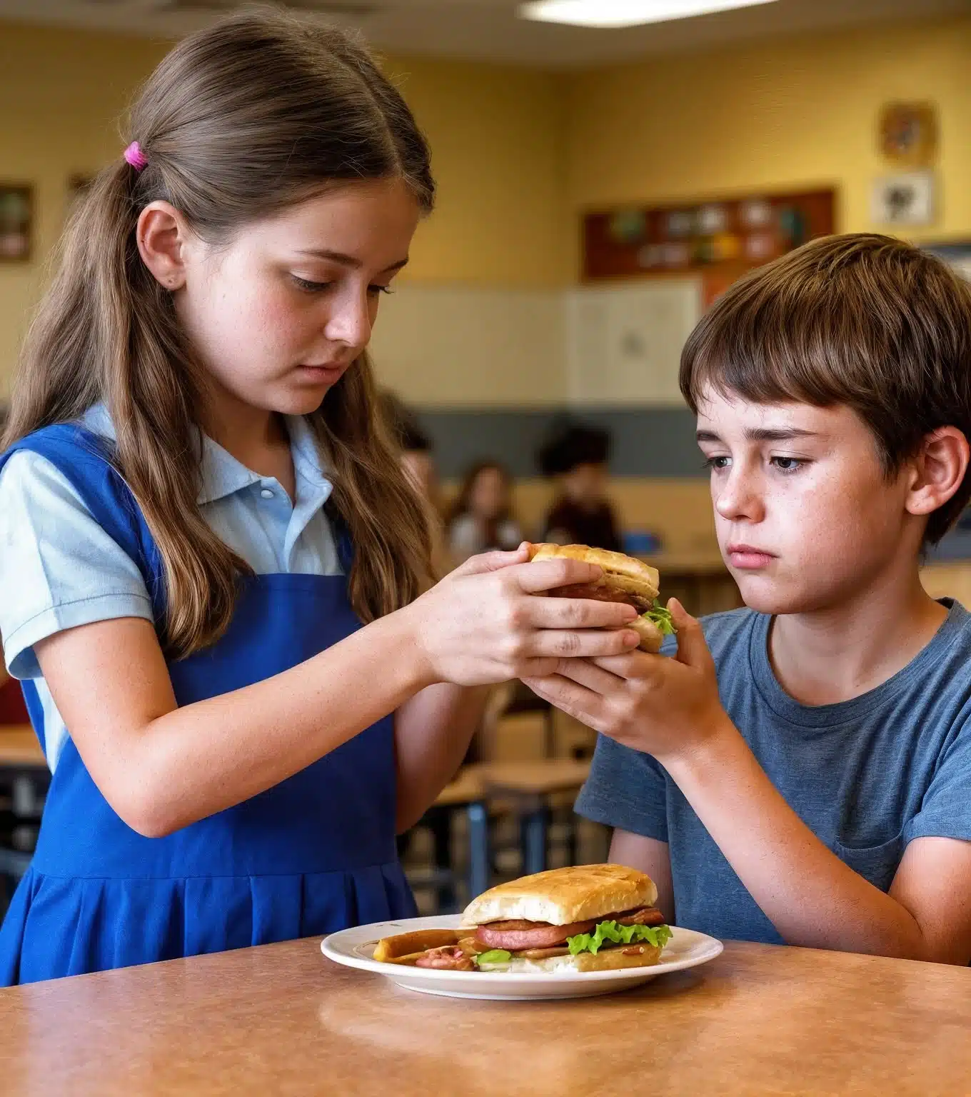 Une fillette offre son repas à un camarade affamé — bien des années plus tard, il apparaît le jour de son mariage.
