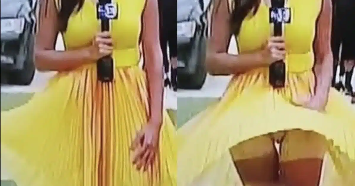 Une journaliste emportée par le vent dans une scène totalement improbable