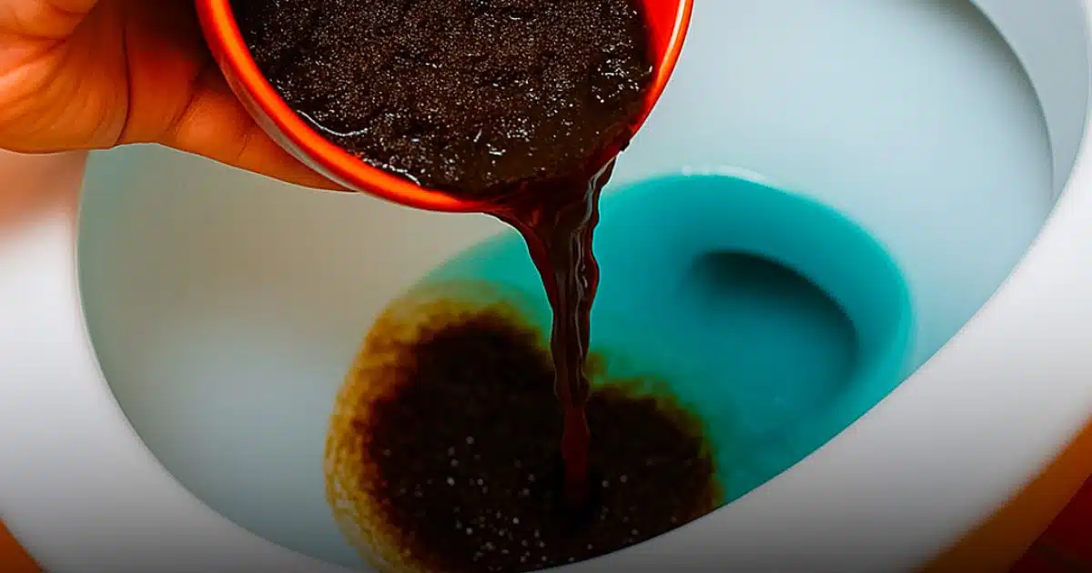 Verser du marc de café dans les WC pour résoudre l’un des plus grand problème de plomberie