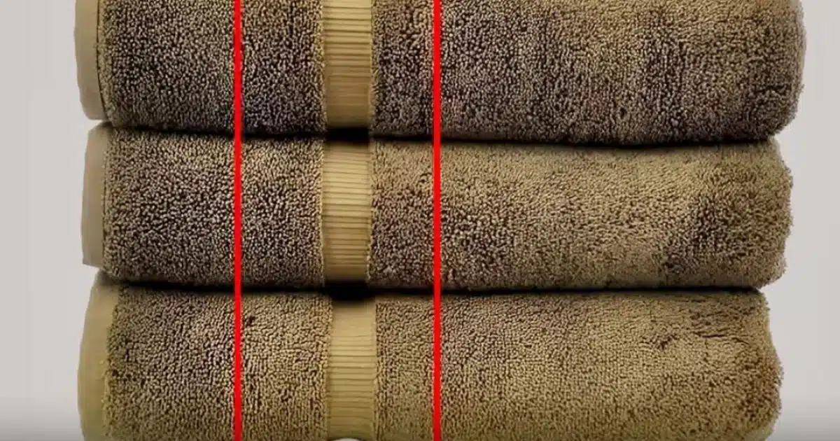 Voici ce que signifie les lignes sur les serviettes de bain